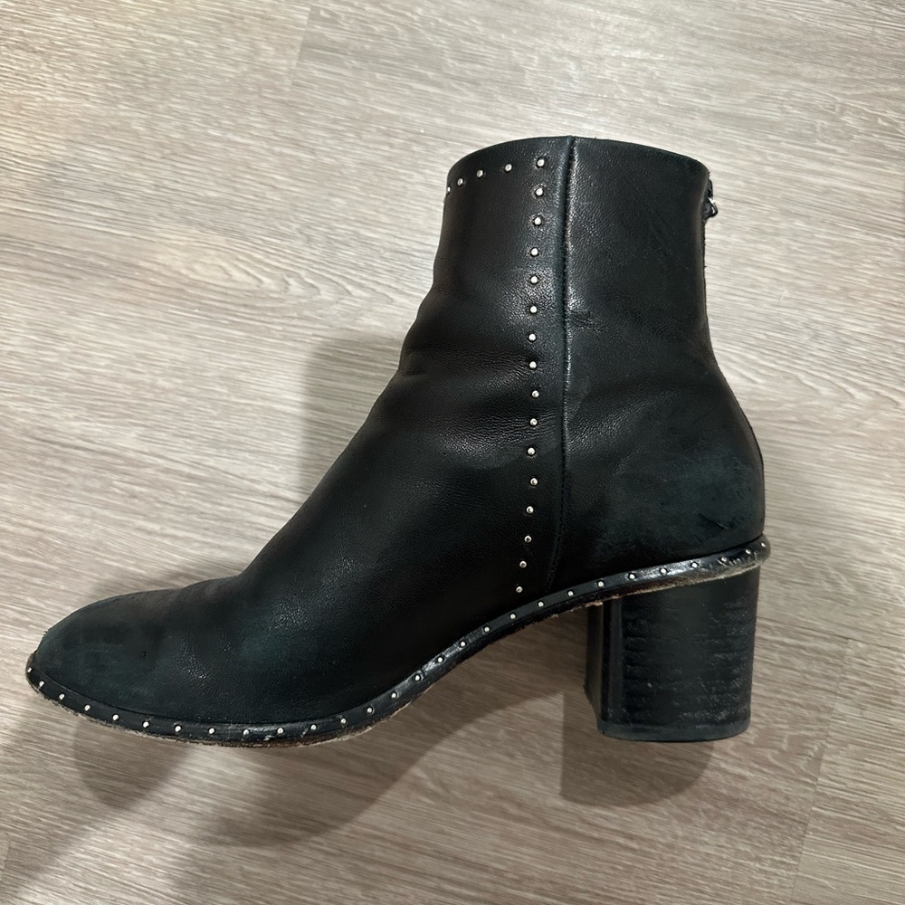 Rag & Bone stud black booties
